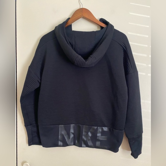 Nike Ribbed Jacket Size Medium Black - Picture 2 of 5